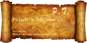 Polyák Tímea névjegykártya